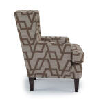 Sterling - Modern Wingback Chair - Dark Walnut - 2130DW - Image 9