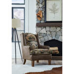 Andrea - Wing Back Chair - Dark Walnut - FS0170DWMFX1 - Image 6
