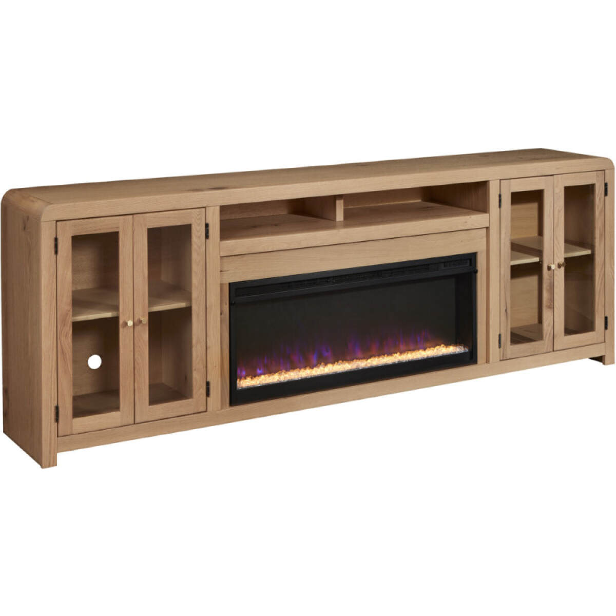 a3704c7bd2ee0c0c22e2505f44e2599e Cooper 96" Fireplace Console - Image 1