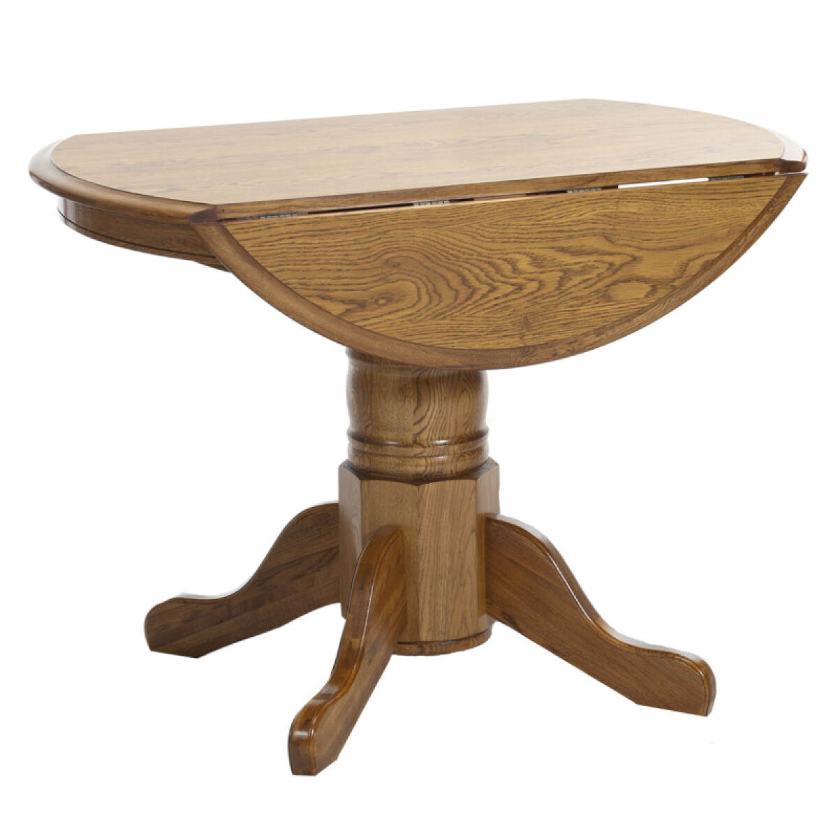 a3ae20b0cd2dda1d3a1683b6f0cc34d2 Classic Oak Chestnut Laminate Drop Leaf Table - Image 1