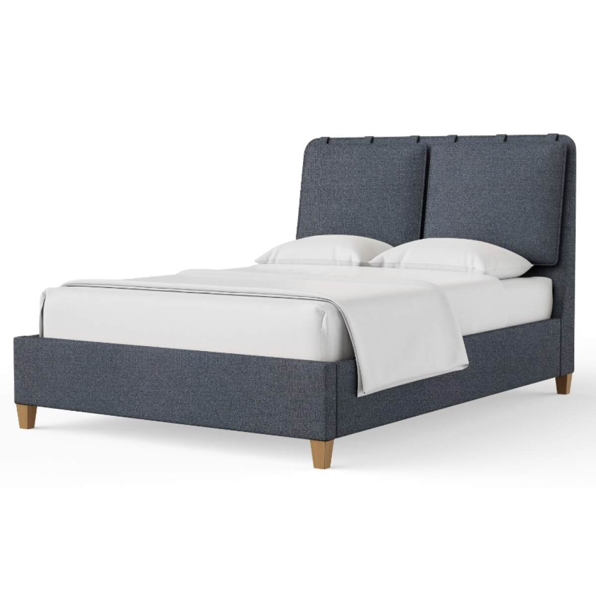 a61cdcd973015116b3f06eb0d3fc79e4 Nordhaven Upholstered Bed-navy Tweed - 852-551J-155J-822J-404, 850-661J-166J-822J-404 - Image 1