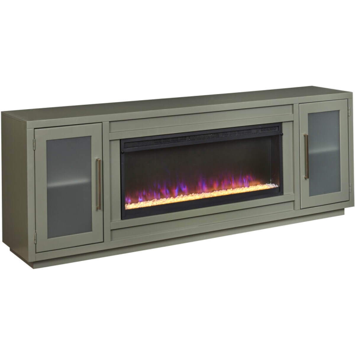 a7c002de8bbf04f566bcbc4482554cd3 Perry 84" Fireplace Console - Image 1