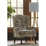 Sylvia - Wing Back Chair - Antique Black - FS0710ABX2 - Image 7