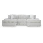 Stupendous 3-Piece Sectional with Double Chaise