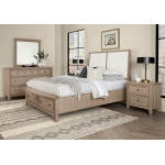 Woodbridge Upholstered Bed With Storage -white - 821-551-051-050B-502-555; 821-661-061-066B-502-666 - Image 5