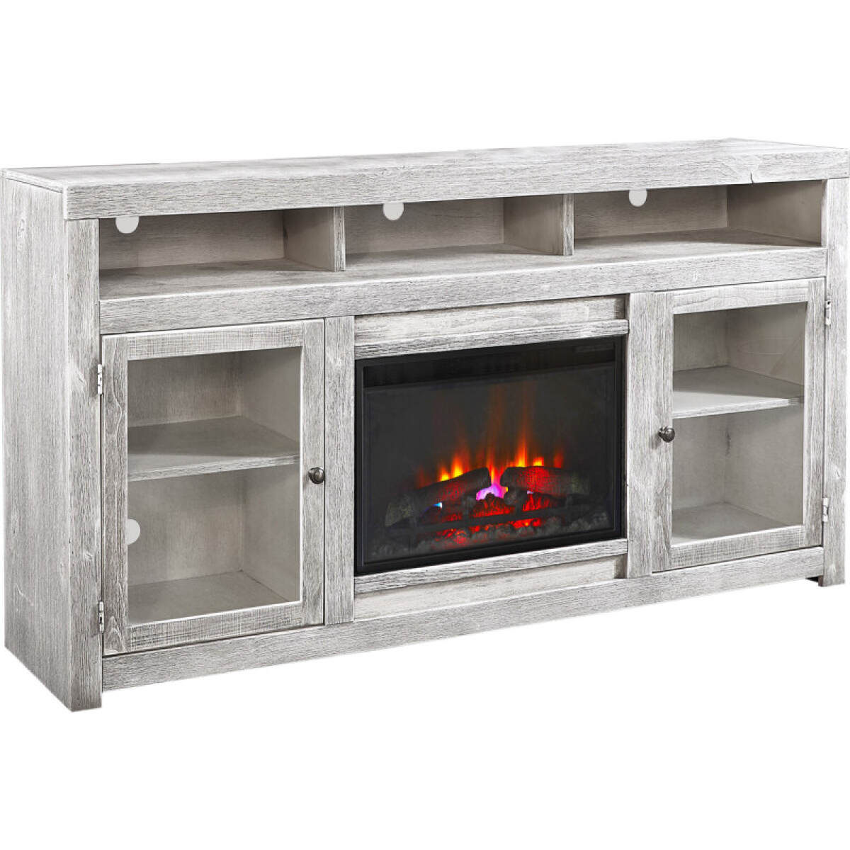 a9193f8dfe03a907984f87cfbc08a4fe Avery Loft 74" Highboy Fireplace Console W/ 2 Doors - Image 1
