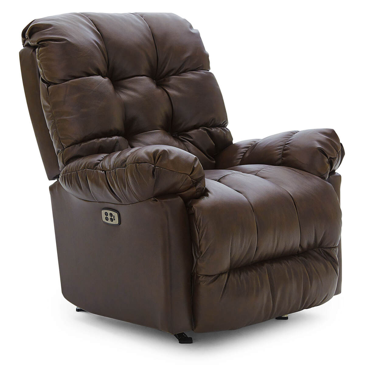 ab81949b6db2a0b892edbf73b76eea5b Brosmer - Overstuffed Pillow Biscuit Back Recliner With Padded Chaise Lounge. - 9MW84-1 - Image 1