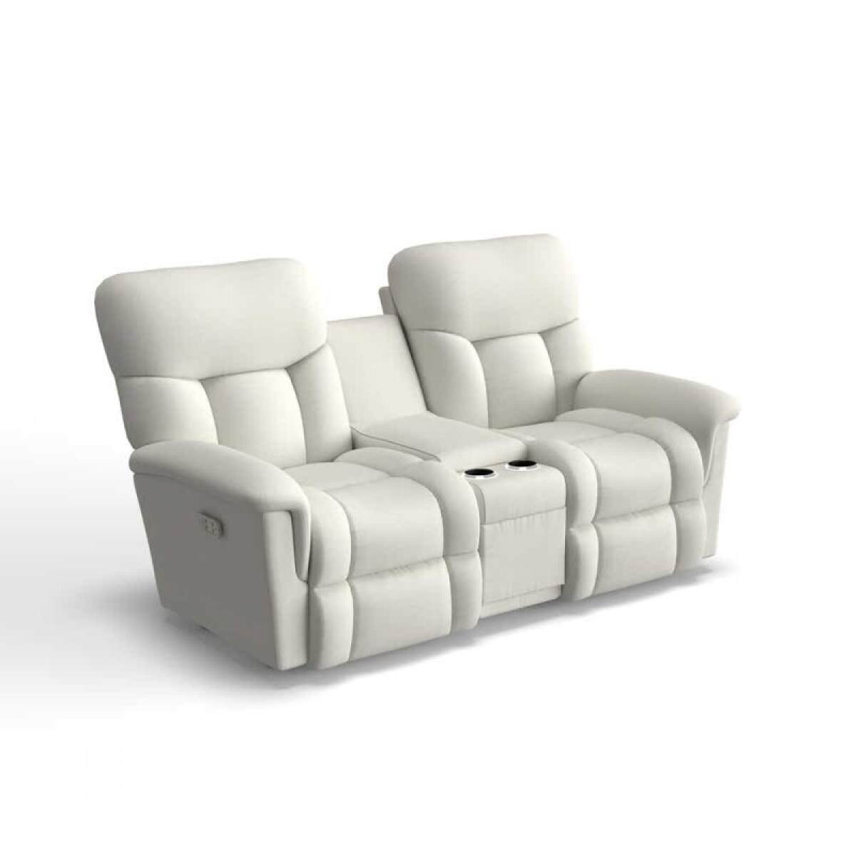abf4bac67694e64a8257524659700af5 Mateo Power Wall Reclining Loveseat W/ Console Headrest & Lumbar - Image 1