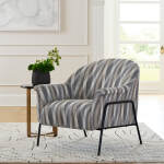 Torrey - Modern Accent Chair With Metal Framed Legs - BLACK METAL - 1080BM - Image 8