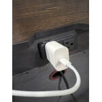 Modern Loft 2 Drawer Nightstand W/ Power IML-450-BRN-2 - Image 5
