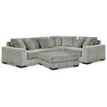 Lindyn 4-Piece Sectional and Ottoman
