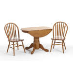Classic Oak Chestnut Plain Arrow Chair - Image 3
