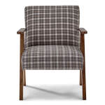 Bayden - Modern Sawhorse Accent Chair - Dark Walnut - FS3180DWP - Image 9