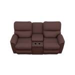 Brooks Power Reclining Loveseat W/ Headrest & Console