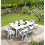 Alexa Outdoor Dining Side Arm Chair - Image 7