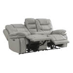 Cody Dual-Power Loveseat | Light Gray - Image 4