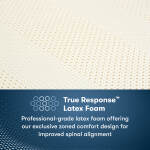 Perfect Sleeper Pro Hampton 12.5" Latex Hybrid Extra Firm Mattress Low Profile Set -Queen - Image 6