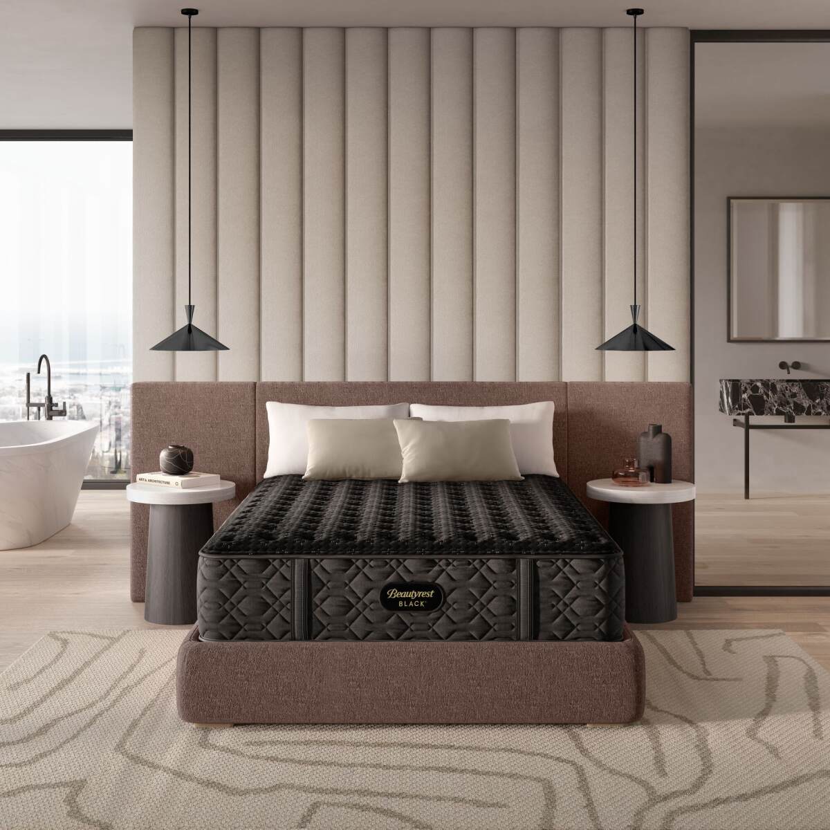 b35fe9278eedc6a7d160055ca051ccae Carton Beautyrest Black Series Three 14.25" Extra Firm Mattress -Full - Image 1