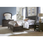 Cambridge Queen Sleigh Bed Hb - Image 14