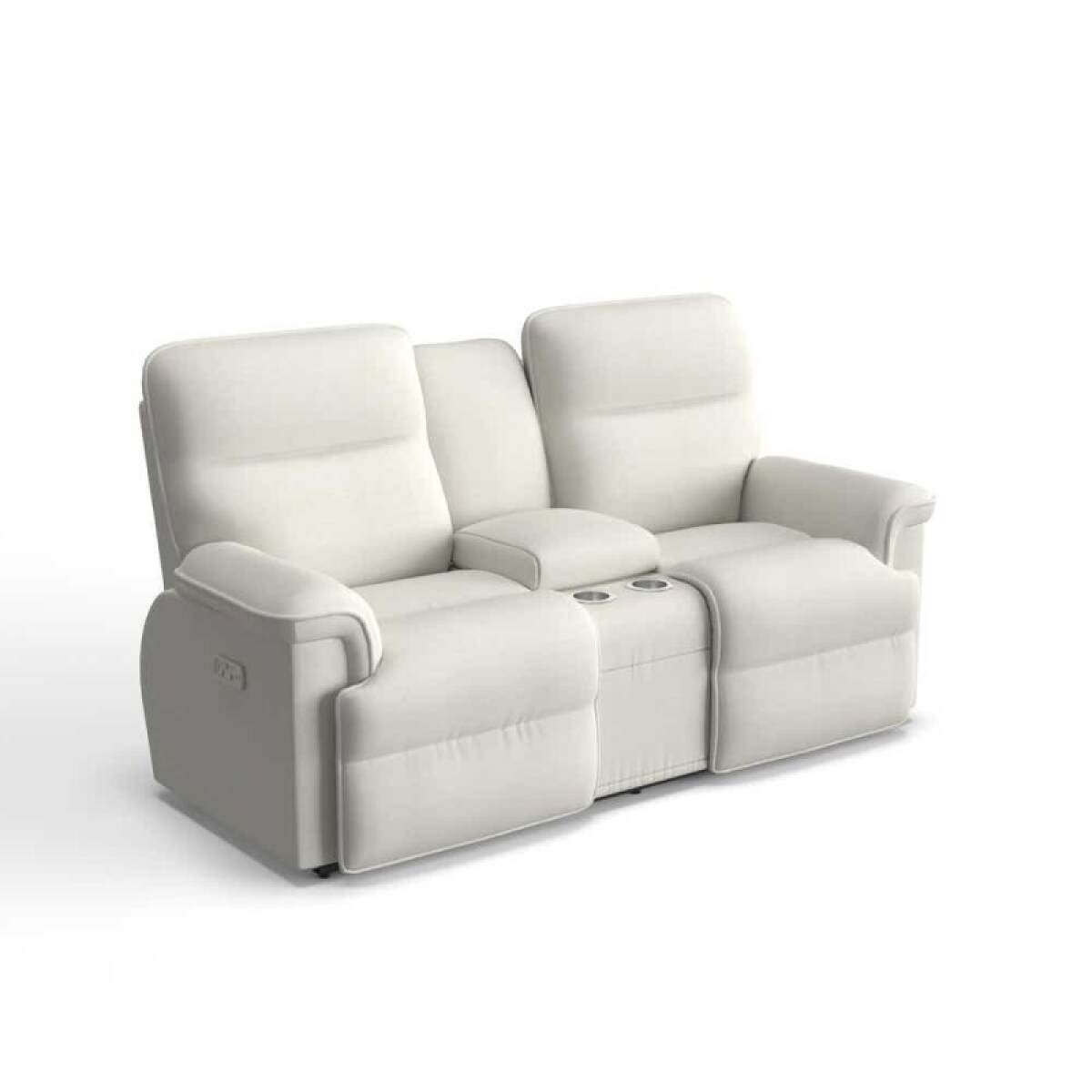 b7a4b84e4dfcccd737ad2f08225ca329 Jay Power Reclining Loveseat W/ Headrest, Lumbar & Console - Image 1