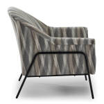 Torrey - Modern Accent Chair With Metal Framed Legs - BLACK METAL - 1080BM - Image 4