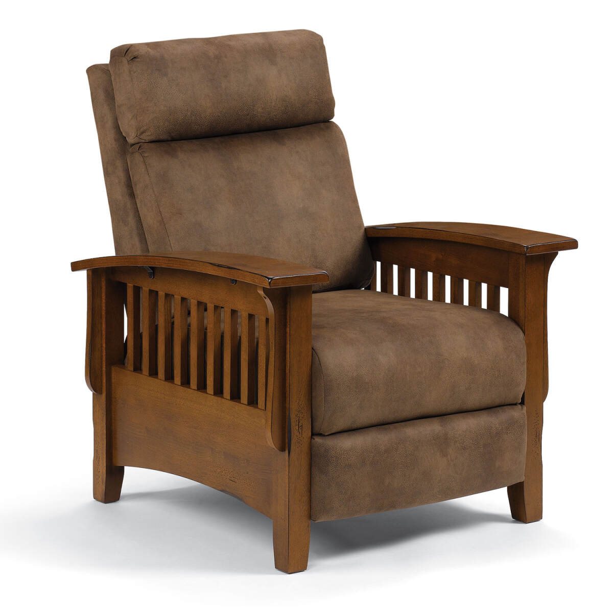 bb20be4d9aadacf2ead83222e8c9b741 Tuscan - High Leg, Mission-style Recliner - Distressed Pecan - 2L20DP - Image 1
