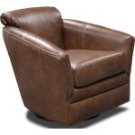 Lyra Leather Swivel Glider