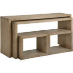 Lyndon Nesting Sofa Table W/ Stools