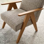 Bayden - Modern Sawhorse Accent Chair - Honey Birch - 3180HB - Image 6