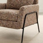 Morely - Modern Styled Chair - BLACK METAL - 1070BM - Image 12