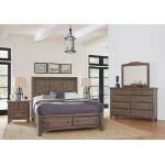 Cool Farmhouse Panel Bed W/ Storage Footboard - 801-557-050B-502-555; 801-667-066B-502-666 - Image 4