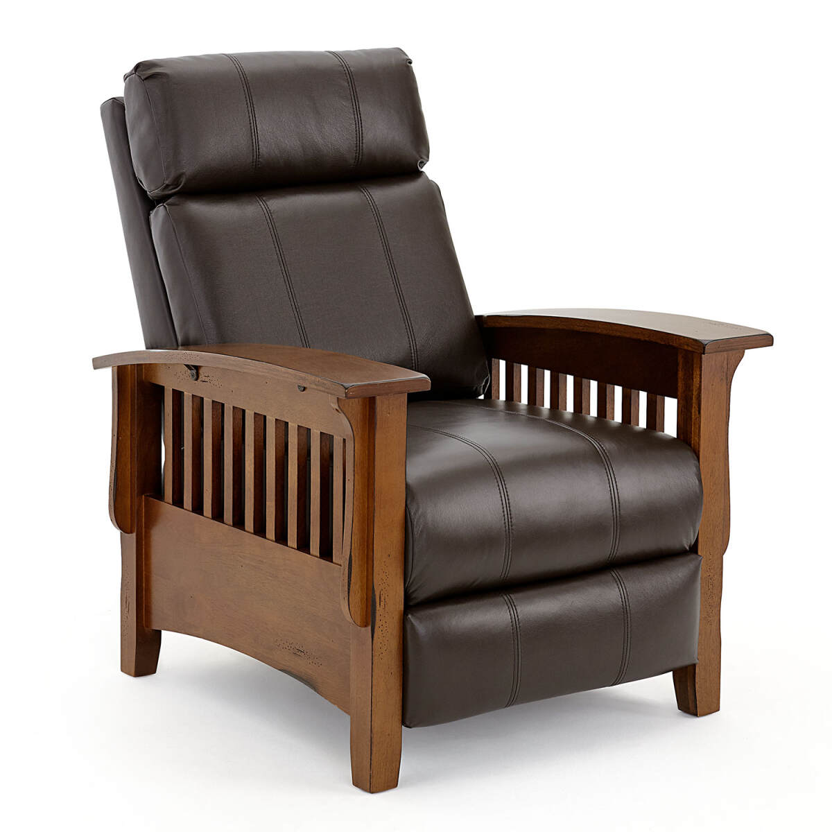 be34af377c98a8ef5ecc1e009746bae3 Tuscan - High Leg, Mission-style Recliner - Distressed Pecan - 2LP20DPLU - Image 1