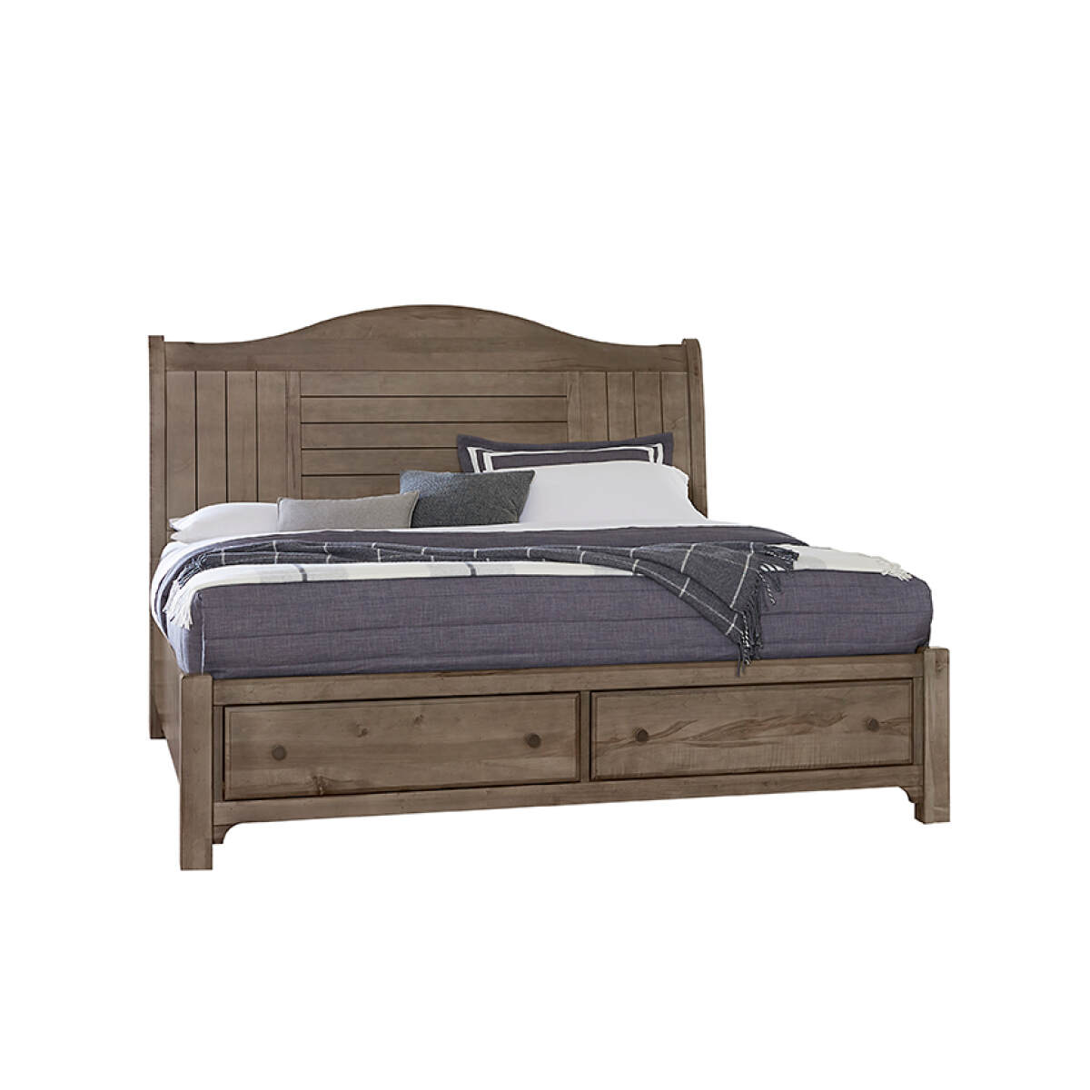 be66bc4df9ea9988166346f915100648 Cool Farmhouse Sleigh Bed W/ Storage Footboard - 801-553-050B-502-555; 801-663-066B-502-666 - Image 1