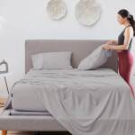 Hyper-Linen Pillowcase Set - Light Grey / Queen - Image 3