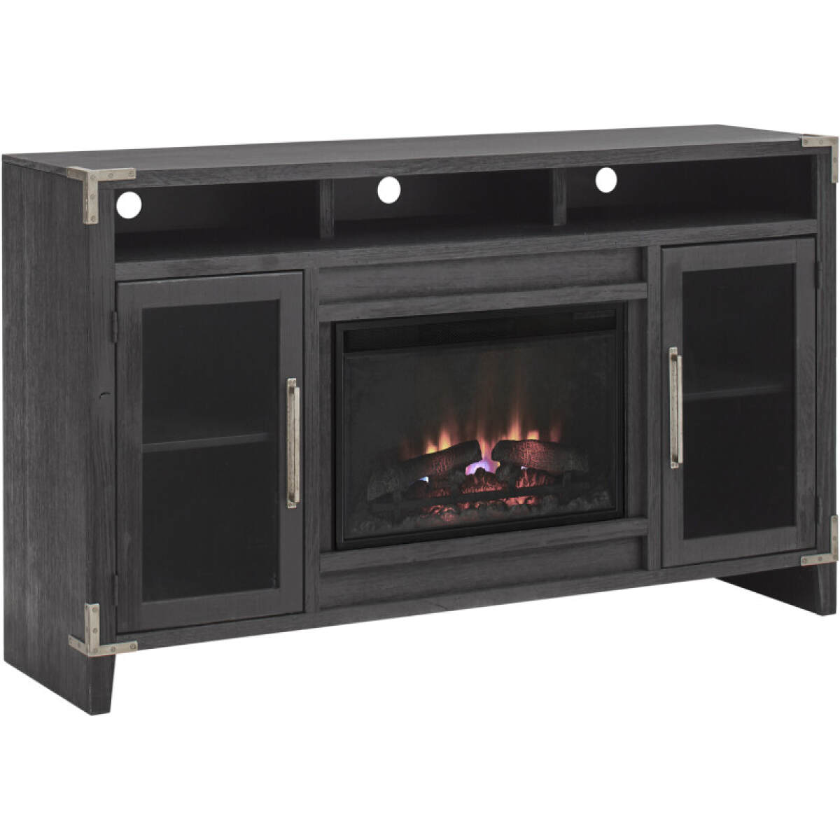 c014d7b8a20ae483b63bf3c5b6b73be2 Quincy 66" Highboy Fireplace Console - Image 1