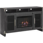 Quincy 66" Highboy Fireplace Console