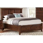 Bonanza Full, Queen, & King Mansion Storage Bed - Cherry Finish - BB28-668-066B-502-666 - Image 5