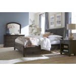 Cambridge Queen Sleigh Bed Hb - Image 11