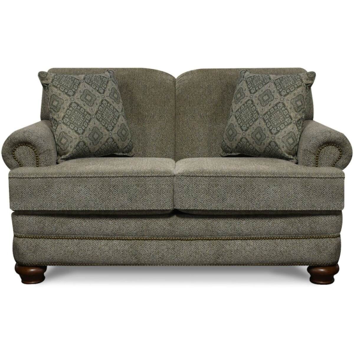 c416ff8364730aa5bc427d1961f814b9 Reed Loveseat With Nails - Image 1