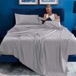 Hyper-Wool Flannel Performance® Sheet Set - Light Grey / Queen - Image 3