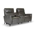 Higbee Power Loveseat W/ Power Headrest