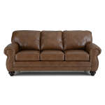 Noble - Top-grain Leather Stationary Sofa - Espresso - S64ELU - Image 3