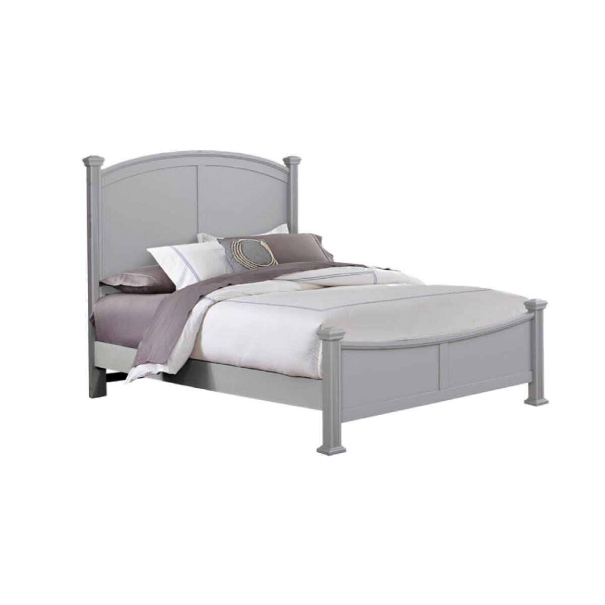 c88342e5582f8a27439e1c6ed1dfe3d2 Bonanza Queen & King Poster Bed - Grey Finish - BB26-557-755-922, BB26-667-766-922-MS1 - Image 1