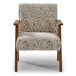 Bayden - Modern Sawhorse Accent Chair - Honey Birch - 3180HB - Image 10