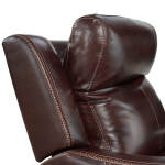 Wainwright Dual-Power Recliner | Reddish Brown - Image 5