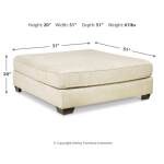 Rawcliffe Oversized Accent Ottoman - Image 5