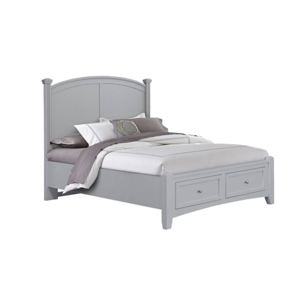ce39f31f7cc85b6ea0ac41f9b18fddbd Bonanza Queen & King Poster Storage Bed - Grey Finish - BB26-557-050B,502,TT-555T, BB26-667-060B-922-TT-666T - Image 1