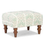 F14dw - Ottoman With Turned Wood Legs - Dark Walnut - F14DW - Image 4