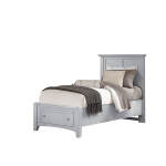 Bonanza Twin Mansion Storage Bed - Grey Finish - BB26-338-033B-302-333