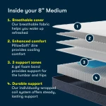 Serta Five Star Mattress - 8" Medium - 8" Medium / Twin - Image 7